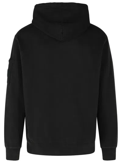 C.p. Company Men Sweatshirts Sweat Hooded In Diagonal Raised Fleece In Blue