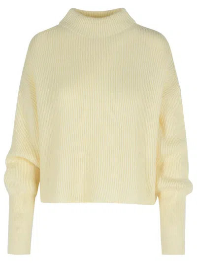 Closed Ivory Alpaca Blend Sweater In Yellow