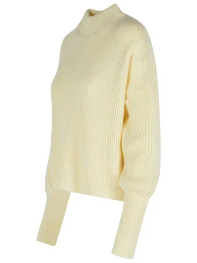 Closed Ivory Alpaca Blend Sweater In Yellow