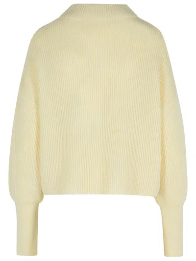 Closed Ivory Alpaca Blend Sweater In Yellow