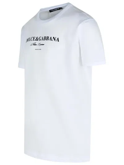 Dolce & Gabbana Men Logoed T-shirt In White