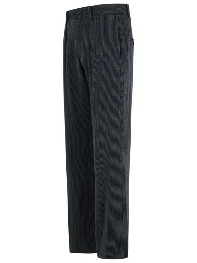 Isabel Marant 'henda' Black Virgin Wool Blend Pants In Black