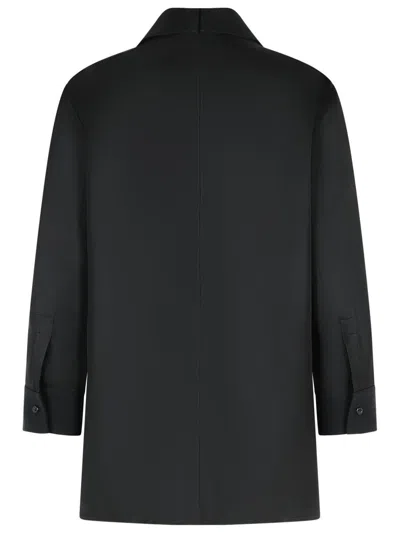 Jil Sander Wool Long Sleeve Top In Black