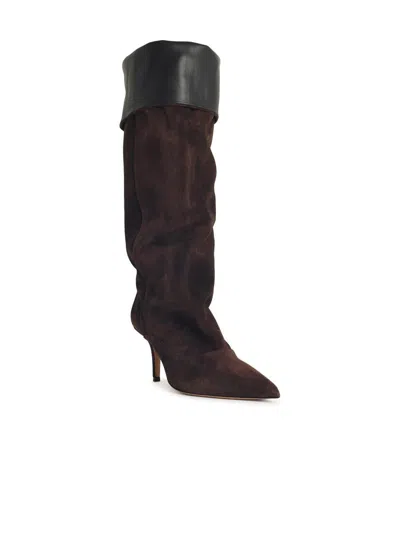 Paris Texas 'ines Reverse 75' Chocolate Suede Boots