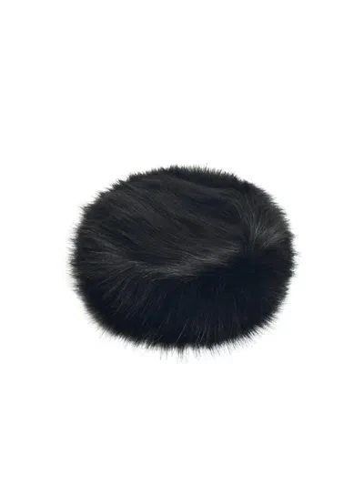 Ruslan Baginskiy 'pillbox' Fur Hat In Black