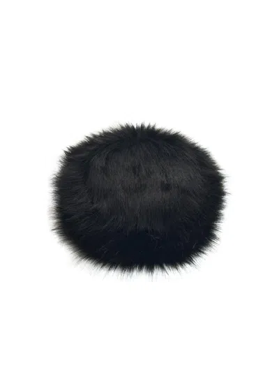 Ruslan Baginskiy 'pillbox' Fur Hat In Black