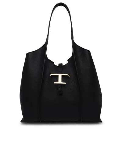 Tod's Timeless Black Leather T Bag