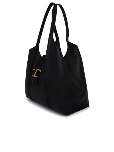 Tod's Timeless Black Leather T Bag