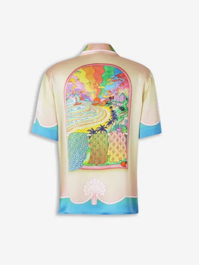 Casablanca Silk Shirts Re-edit Printed Silk Shirt
