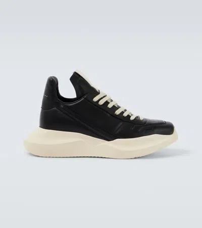Rick Owens Geth Runner Leather Sneakers