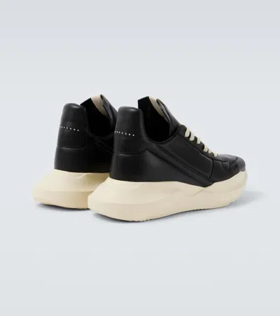 Rick Owens Geth Runner Leather Sneakers