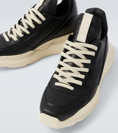 Rick Owens Geth Runner Leather Sneakers
