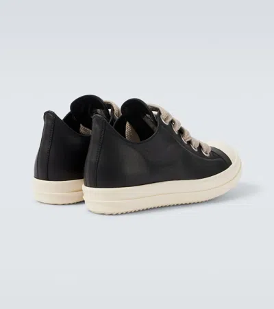 Rick Owens Jumbolace Low Sneaks Leather Sneakers