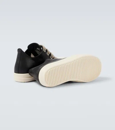 Rick Owens Jumbolace Low Sneaks Leather Sneakers