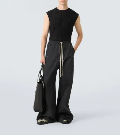 Rick Owens Megalace Mule Leather Clogs