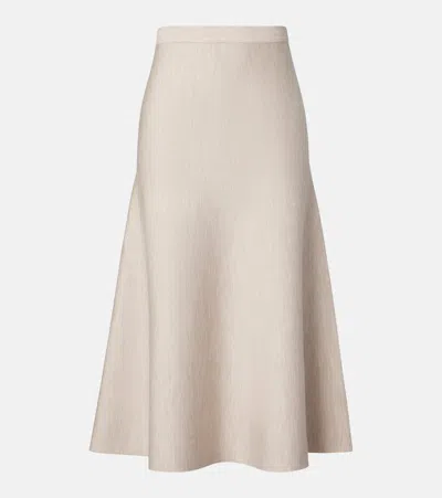 Gabriela Hearst Freddie Wool, Cashmere, And Silk Midi Skirt