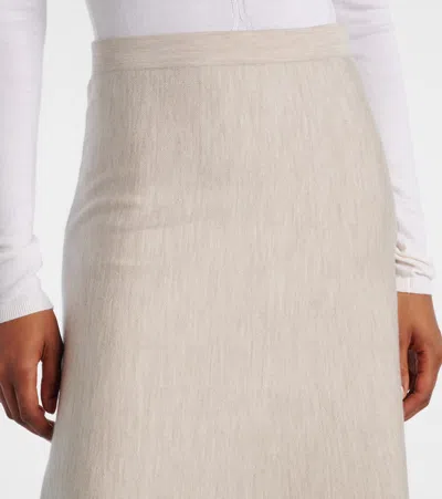Gabriela Hearst Freddie Wool, Cashmere, And Silk Midi Skirt