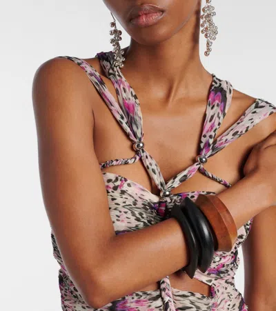 Isabel Marant Set Of 3 Wood Bangles