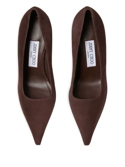 Jimmy Choo Ixia Pointed Toe Suede Pumps