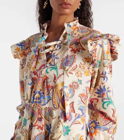 Etro Printed Cotton Midi Dress