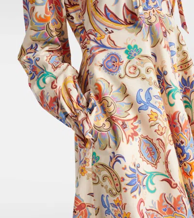 Etro Printed Cotton Midi Dress