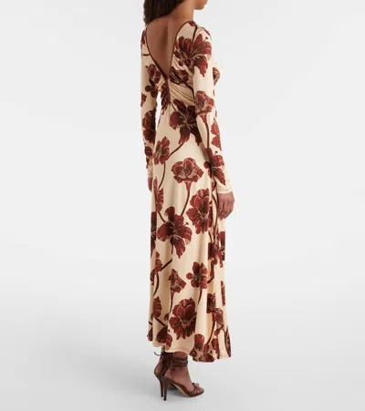 Johanna Ortiz Floral Jersey Midi Dress