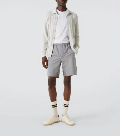 Brunello Cucinelli Cable-knit Cotton Cardigan In Neutral