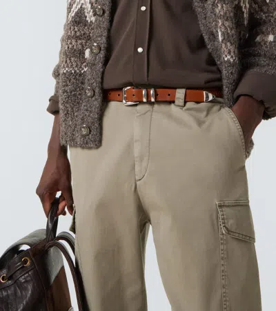 Brunello Cucinelli Braided Leather Belt