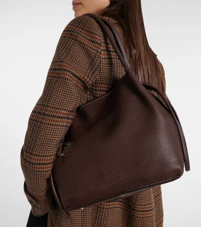Tod's Buz Medium Leather Bucket Bag