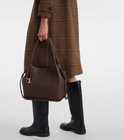 Tod's Buz Medium Leather Bucket Bag