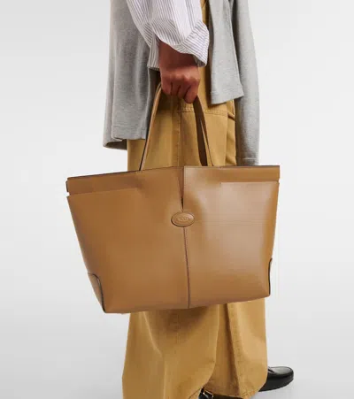 Tod's Dbm Large Leather Tote Bag
