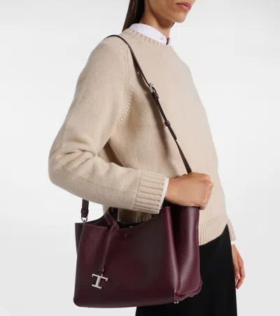 Tod's T Timeless Mini Leather Tote Bag