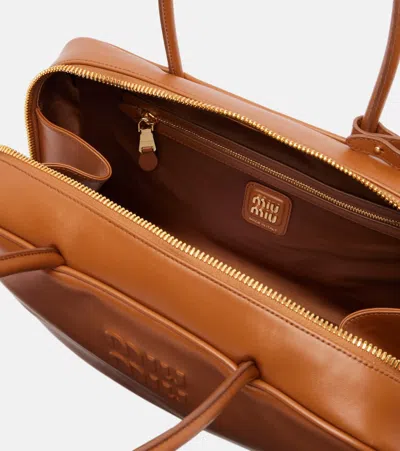 Miu Miu Beau Leather Tote Bag