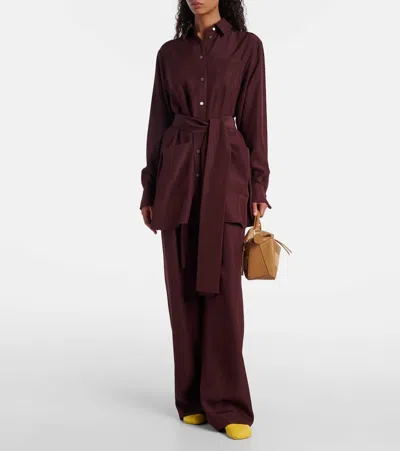 Loewe Puzzle Small Leather And Suede Tote Bag
