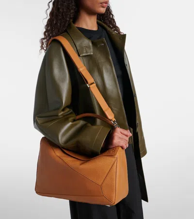 Loewe Puzzle Large Leather Tote Bag