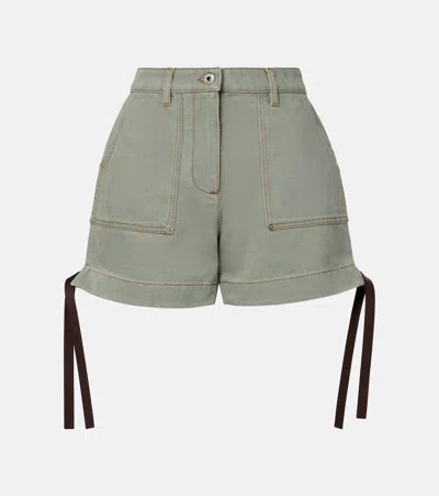 Loewe High-rise Cotton Cargo Shorts