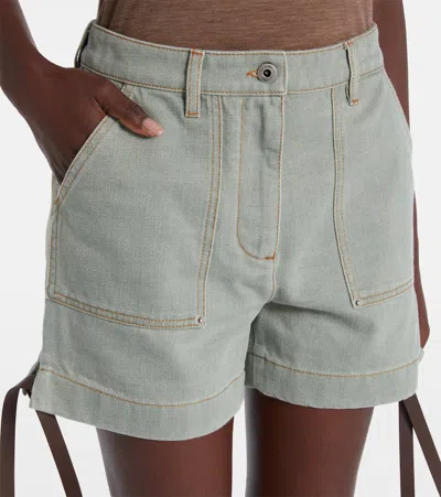 Loewe High-rise Cotton Cargo Shorts