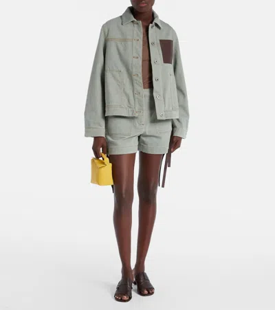 Loewe High-rise Cotton Cargo Shorts
