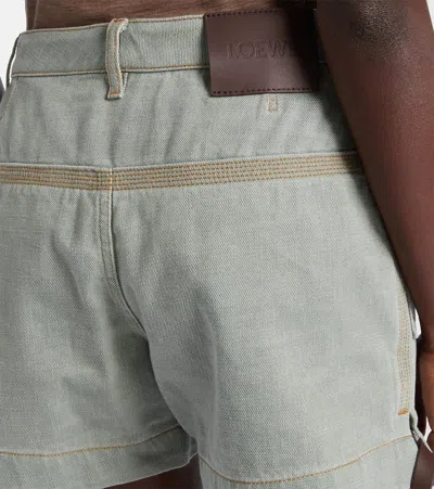 Loewe High-rise Cotton Cargo Shorts