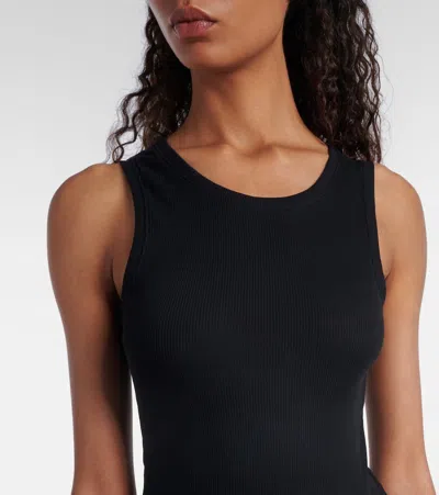 Loewe Tank Gathered Cotton-blend Midi Dress