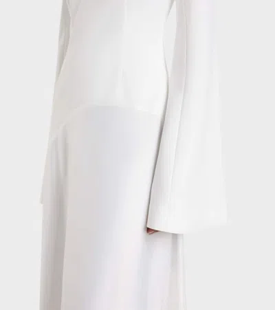 Solace London Storm Satin Gown In White