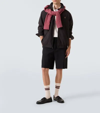 Polo Ralph Lauren Bi-swing Lightweight Zipped Jacket Clothing In Black