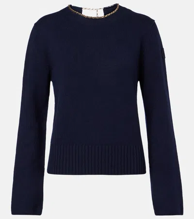 Moncler Ribbed-knit Wool And Cashmere Sweater