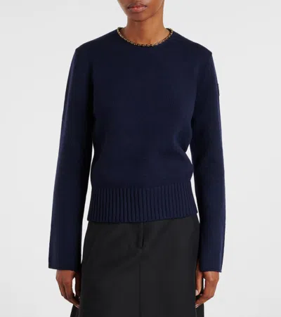Moncler Ribbed-knit Wool And Cashmere Sweater