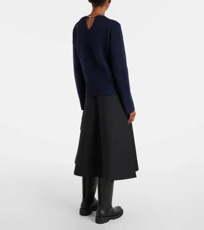 Moncler Ribbed-knit Wool And Cashmere Sweater