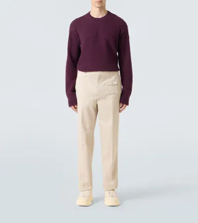 Moncler Pull En Laine Et Cachemire In Purple