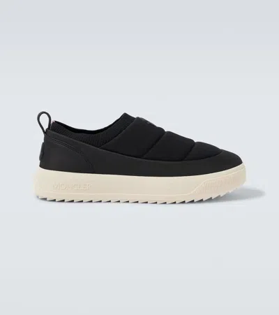 Moncler Altive Quilted Slip-on Sneakers In Black