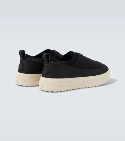 Moncler Altive Quilted Slip-on Sneakers In Black