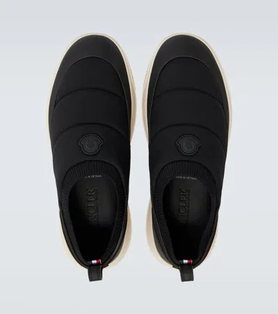 Moncler Altive Quilted Slip-on Sneakers In Black