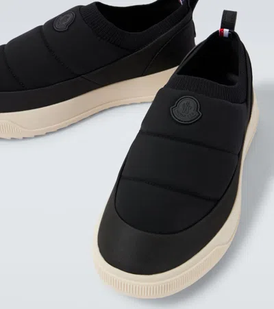 Moncler Altive Quilted Slip-on Sneakers In Black